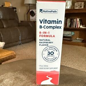 NativePath Vitamin B-Complex Liquid Vitamins - Raspberry